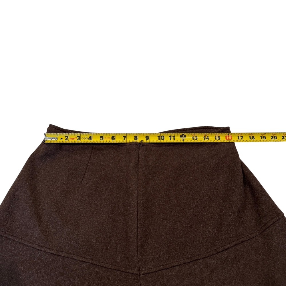 OGL Move Brown Knit A-Line Midi Skirt Women Large Espresso Viscose Blend NWT - Picture 5 of 7